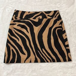 Ann Taylor Loft Stripe Print Skirt | Size 4P